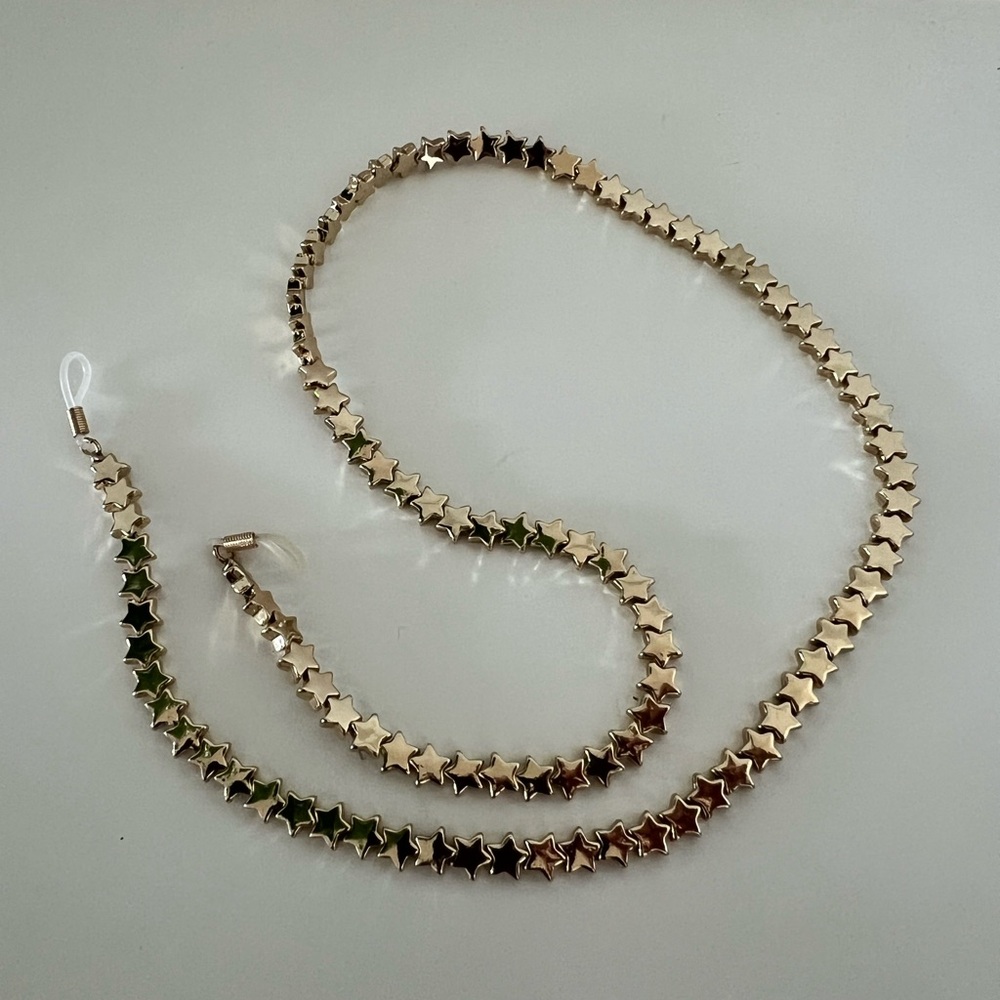 Gold Star GlassEs Chain